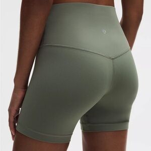 lululemon athletica Women's Sage Green Bike Shorts